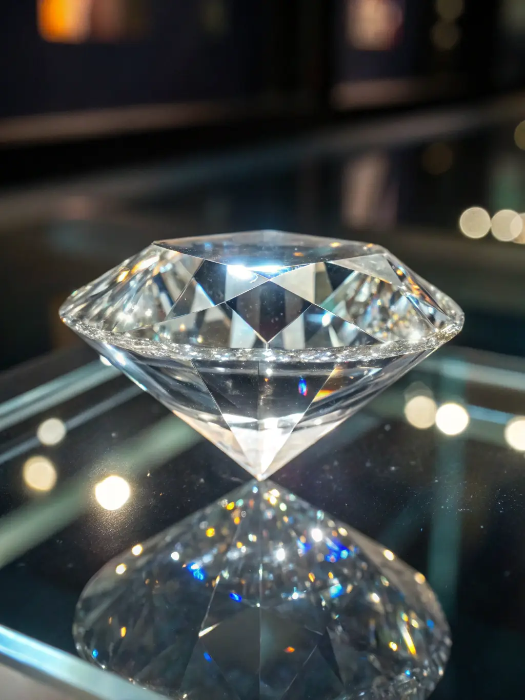 A macro image of a radiant yellow diamond, capturing its sunny and vibrant color, with light reflecting off its facets to create a dazzling effect.