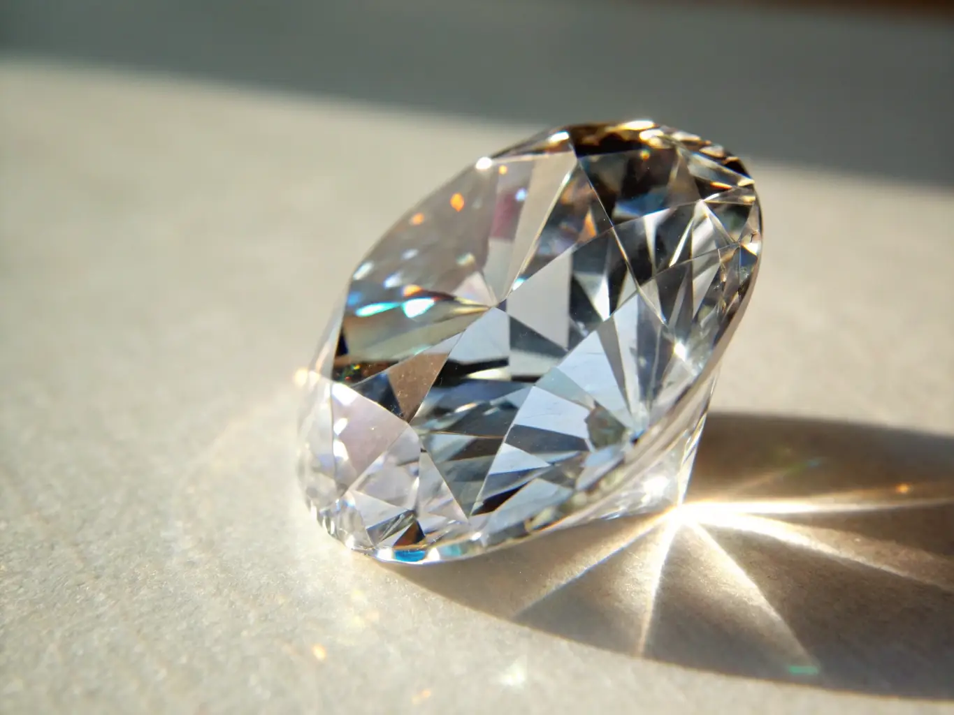 A captivating blue diamond, showcased in a pendant, with its deep and mysterious color reminiscent of the ocean, set against a backdrop of sparkling white diamonds.